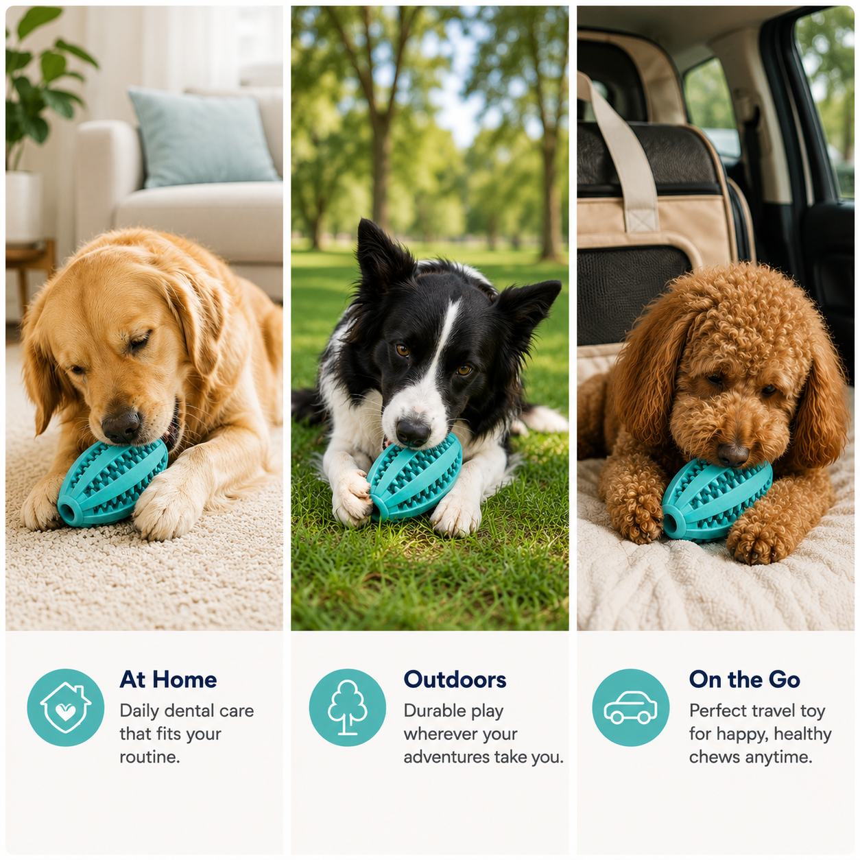 The 3-in-1 Dental Toy That Keeps Dogs Busy While Cleaning Their Teeth